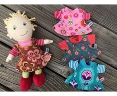 Puppenkleidung handmade für kleine Stoff-Puppen Gr. 20 cm friends Mirli Mirle Miro Bekleidung Kleid Kleidchen Kleidung