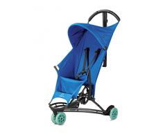 Quinny Yezz Buggy (federleicht (nur 5 kg), zusammengeklappt einfach über die Schulter zu tragen, komfortable Sitzfläche aus Fallschirmmaterial, Staufach am Rücken) blau