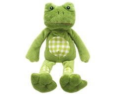 Lashuma Frosch Plüschtier 32 cm, Weiches Stofftier Fröschlein Grün, Schlenkertier Kröte als Einschlafhilfe für Kinder