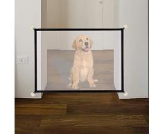 Hundebarrieren, Magic Gate Faltbar Hunde Türschutzgitter Tür- & Treppengitter für Babys, Hunde & Katzen 110cm x 72cm