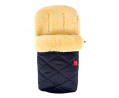 Lammfell Fußsack Natura, navy