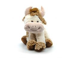 Kuh Plüsch Plüschtier Stofftier Kuscheltier braun/weiss 18 cm