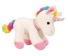 Geschenkestadl Einhorn mit bunter Mähne Plüschtier 21 cm süßes Kuscheltier Stofftier