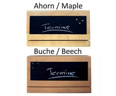 Schlüsselbrett mit Magnet- und Kreide-Tafel für Notizen • Echtholz