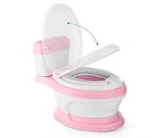 Antiope Design Babytopf Kinder-Töpfchen 2. Generation Form Eines Mini-wc Toilette Papierbehälter Deckel Und Klobrille Polsterung Und Anti-Spritzer Toilette Reinigung Herauszunehmendes Becken (Pink)