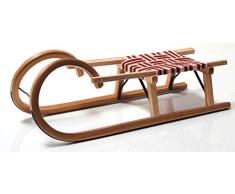 Sirch Hörnerrodel Standard mit Gurtsitz (Länge: 100 cm, esche lackiert 2 Bockstützen)