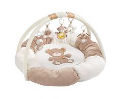 Fehn 160963 3-D-Activity-Nest Rainbow / Besonders weicher Spielbogen mit 5 abnehmbaren Spielzeugen für Babys Spiel & Spaß von Geburt an / Maße: Ø85cm