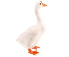 Niedliches Plüschtier Tierfigur Modell aus Kunstpelz, Tolles Plüschspielzeug Geschenk für Kinder oder Freunde - Gans - 2