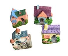LAMEIDA 1 Stücke Mikro Landschaft Ornaments Hausgarten DIY Fee Puppenhaus Mini Europäischer Stil Villa Miniature Garden Ornament Stil Und Farben Zufällige