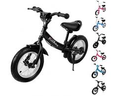 Deuba Kinderlaufrad Kinder Fahrrad|10 – 12 Zoll | von 2-4 Jahren | höhenverstellbar |Lauflernrad Lernlaufrad