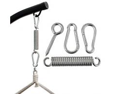 AMANKA Metall Aufhängeset massive Befestigung für Hängesessel Hängestuhl Hängematte Decken Wand Aufhängung bis 150 kg