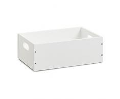 Zeller 13350 Aufbewahrungskiste, stapelbar, MDF, weiß