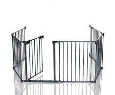 Baby Kaminschutzgitter Laufgitter 5 Seitenteile 1 Sicherheitstür ca. 350 cm lang