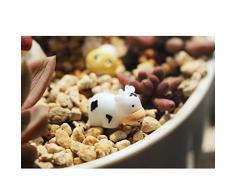 Lesafe Miniatur-Kinderspielhaus/Bauernhof/Feengarten Ornamente Kit Fingertier Spielzeug Topffiguren Zubehör