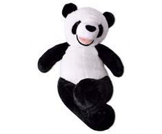 TE-Trend XXL Teddybär Panda Teddy Riesen Kuscheltier Pandabär Panda Plüschtier 130 cm Weiß Schwarz