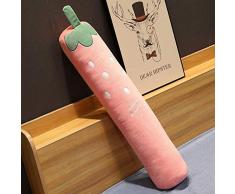 NC56 Zylindrisches Kissen Karotte Plüsch Spielzeugpuppe Schlafclip Bein Puppe Bett Puppe Süße Mädchen Geschenke Zylindrisches Pulver Erdbeere 100Cm