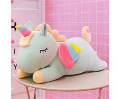 Hava Kolari Plüschtier Wurfkissen Kuscheltier Engels Regenbogen Einhorn Kissen Kinder Geburtstag Geschenke (30cm,Gelb)