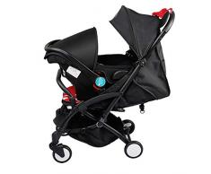 YRSTC Buggies,Compact Pram 5.9kg, Hoch Landschaft Reise Kinderwagen, mit Korb 2.8KG Kinderwägen for Baby, große Sitzfläche zusammenklappbarer Kinderwagen (Color : C)
