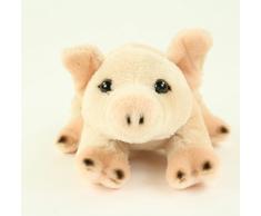 Teddys Rothenburg Kuscheltier Schwein mit Sound liegend rosa 18 cm Plüschschwein Plüschtier