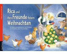 Rica und ihre Freunde feiern Weihnachten mit Stoffschaf: Ein Folien-Adventskalender zum Vorlesen und Gestalten eines Fensterbildes (Adventskalender ... Kinder / Ein Buch zum Vorlesen und Basteln)