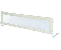 roba Bettschutzgitter Klipp-Klapp, extra großes klappbares Bettgitter für Babys & Kinder, Rausfallschutz 150 cm, beige