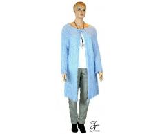 JT Fashion Jelle Töverie Kuschel Jacke Mantel Fee Elfe Kräuselsaum UNIKAT Plussize XL XXL 3XL Zottelstrick Troll 00176