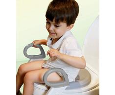 Toilettentrainer grau-weiss