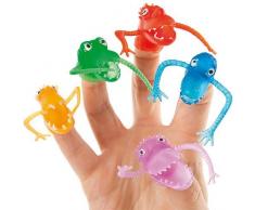 Baker Ross Fingerpuppen Monster für Kinder zum Ausmalen und Spielen (10 Stück)