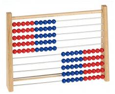 Betzold Rechenrahmen Kinder rot / blau, Abakus Rechenschieber - Mathematik Rechnen Lernen Zahlen Schule Kinder Schüler Unterricht Lehrmittel üben Übungen Rechenaufgaben Mathematikaufgaben