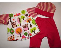 maderegger Puppenkleid Größe 35-40 cm mit Hose und Mütze
