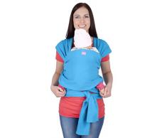 Mija - Elastisches Tragetuch Babytragetuch / Baby Bauchtrage / Baby Carrier 4011 (Turquoise)