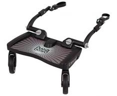 Lascal BB12077 Buggyboard Trittbrett Maxi Grau Universal für Kinderwagen und Buggywagen