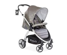 Hauck Lift Up 4 Buggy bis 25 kg mit Liegefunktion ab Geburt, mit einer Hand klein zusammenklappbar, höhenverstellbarer Teleskopschiebegriff, Getränkehalter, großer Korb, charcoal (grau)