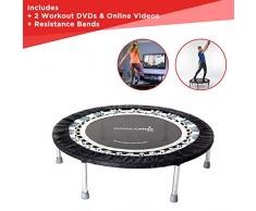 Hochwertiges professionelles Mini-Trampolin Rebounder von vielen unserer Top-Athleten Sportstars und Prominenten verwendet. Ideal für Fitness-Training, Gewichtsverlust, unt für Ski-Fitness. Indoor Trampolin für Jumping Fitness. bis zu 140kg