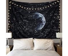 QIAO Psychedelic Constellation Galaxy Space Pattern Wandteppich Wandteppiche Wandbeh?nge Wandteppiche Sternteppich F¨¹r Wohnzimmer Home Decorations