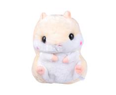 Amosfun süßer Hamster Plüschtier Handwärmer Hamster Dekokissen Hamster Plüsch Stofftier Puppe Weihnachtsgeschenk für Babys Geburtstagsgeschenk
