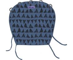 Original Dooky Universal Cover Dark Blue Tribal Sonnenschutz, Wetterschutz, TÜV getestet, universale Passform mit Klettband für Babyschale, Kinderwagen und Buggy, blau
