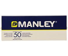 Manley MNC00088 Wachsmalkreiden Wachsmalstifte, 50 Stück