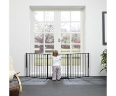 Baby Dan Konfigurationsgitter / Kaminschutzgitter Flex L, 90 - 223 cm - Hergestellt in Dänemark und vom TÜV GS geprüft, Farbe: Anthrazit