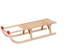 Unbekannt Davos Holzschlitten 100cm Rodel Holz massiv Schlitten Rodelschlitten 80kg