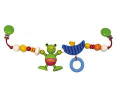 Hess Holzspielzeug 13021 - Wagenkette aus Holz, Frosch, ca. 47 cm