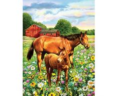 Royal Brush verschiedenen Junior kleine Malen nach Zahlen Kit 8.75 X 11.75-inch, Pferd, Horse in Field, by