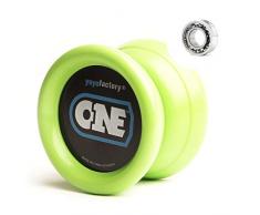 YoyoFactory ONE Yo-Yo - GRÜN (Vom Anfänger Zum Profi, Moderne Leistung YoYo, Metall Kugellager, Schnur und Anleitung Enthalten)