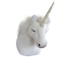 Wagner 8021 - Plüschtrophäe Einhornkopf - lebensecht - XL - Plüschtier Trophäe Einhorn Plüsch Unicorn