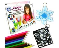 CREARTEC Schrumpf - Folie - Bastelset für individuell hergestellte Schlüssel - & Kofferanhänger