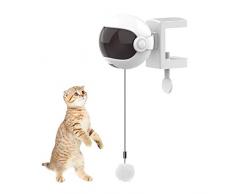Gorgeousy Elektrische lustige Katze Ball, automatische Jo-Jo Hebe Federstange Spielzeug, interaktive LED-Licht Ball Puzzle Katzenspielzeug, batteriebetrieben | Stark und robust