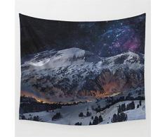 CAVIVI Galaxy Space Pattern Wandteppiche Wandteppiche Wandbehang Tapisserien Sternteppiche Hauptdekorationen Für Wohnzimmer, Schneeberg