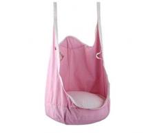 EMPTY Schaukelstuhl im Freien Kinder-Hängematte Möbel Schaukel Innenhängestuhl Kinderschaukelstuhl blau (Color : Pink)