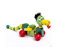 Markc Roll- und Ziehspielzeug for Kinder 2 bis 5 Jahre alt Kinderpuzzle Kleinkind-Ziehspielzeug Helfen Sie Kindern, ein kognitives Geschenk der Farbformnummern zu erhalten