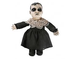 Viktorianische Porzellan Look Grusel Puppe Agatha Halloween Horror spricht 3 Saetze